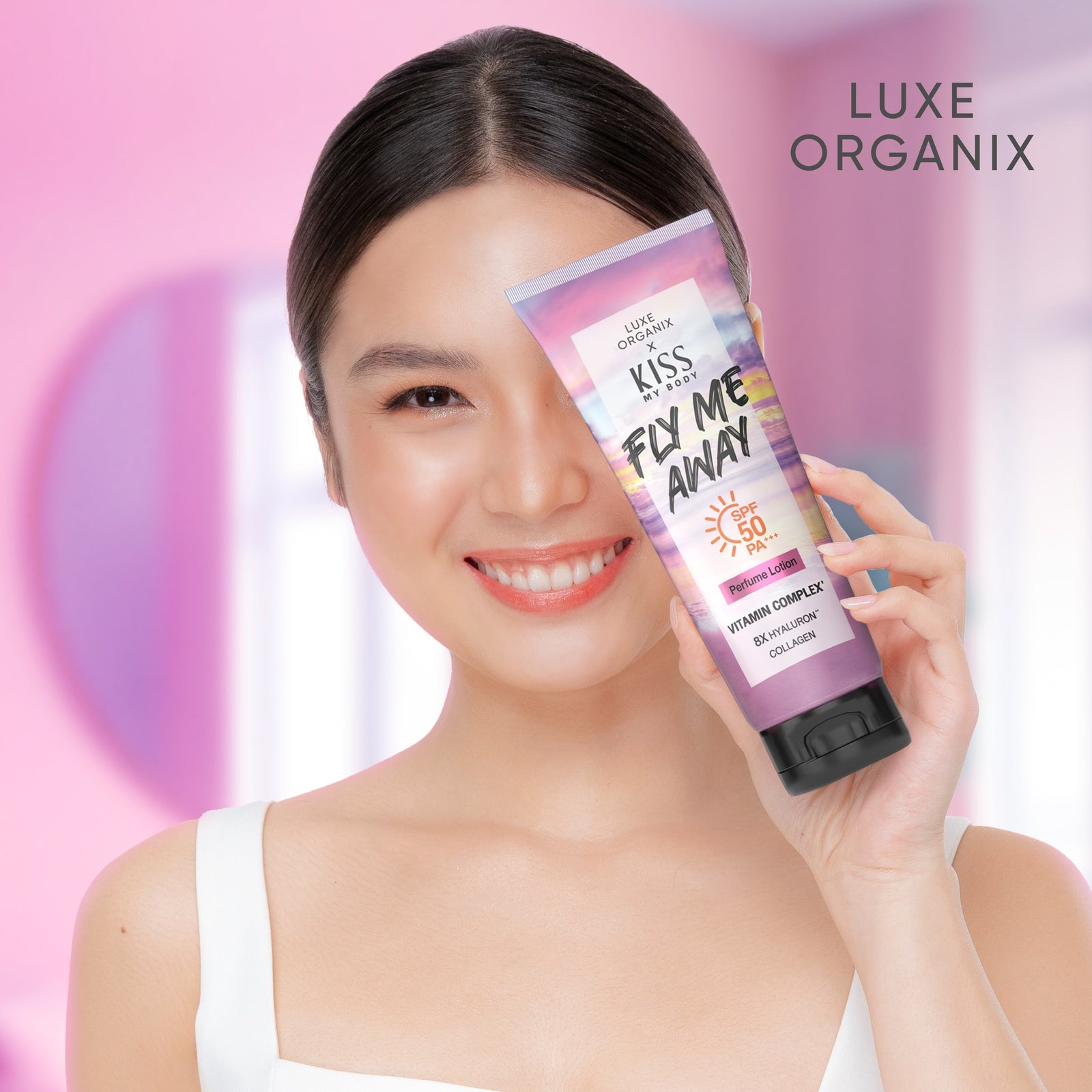 Luxe Organix x Kiss My Body Perfume Lotion SPF50 200g | Body Lotion Luxe Organix x Kiss My Body Perfume Lotion SPF50 200g | Body Lotion