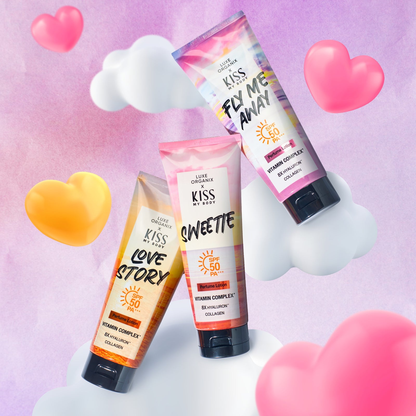 Luxe Organix x Kiss My Body Perfume Lotion SPF50 200g | Body Lotion Luxe Organix x Kiss My Body Perfume Lotion SPF50 200g | Body Lotion