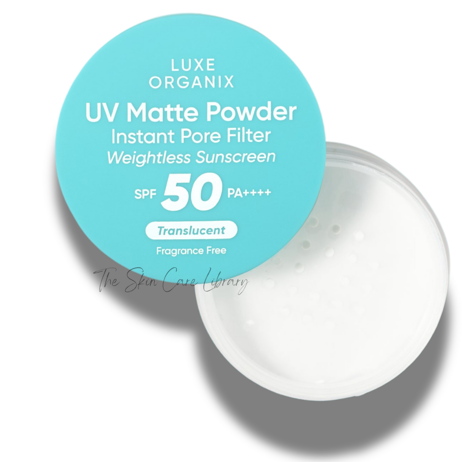 Luxe Organix 24h Zero Sebum Instant Pore Blurring Weightless Matte Powder SPF50 15g | Face Powder, BB Cream, CC Cream and Foundation