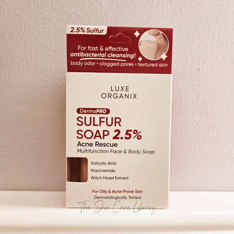 Luxe Organix DermaPRO Sulfur Soap 2.5% Acne Rescue 80g