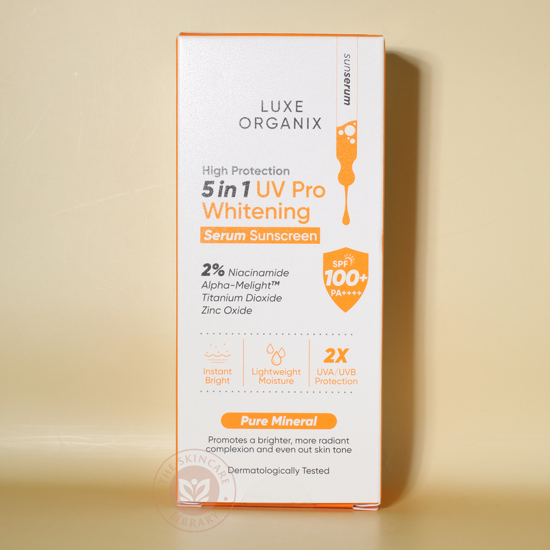 Luxe Organix High Protection 5 in 1 UV Pro Whitening Serum Sunscreen SPF100 40g