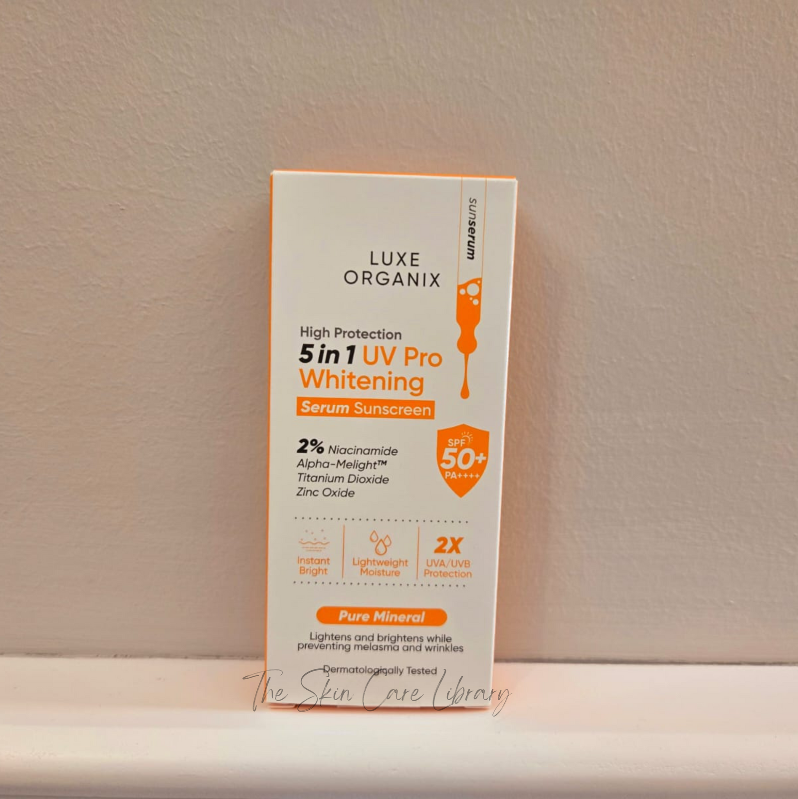 Luxe Organix High protection 5 in 1 UV Pro Whitening Serum Sunscreen SPF50 40g | Sunscreen