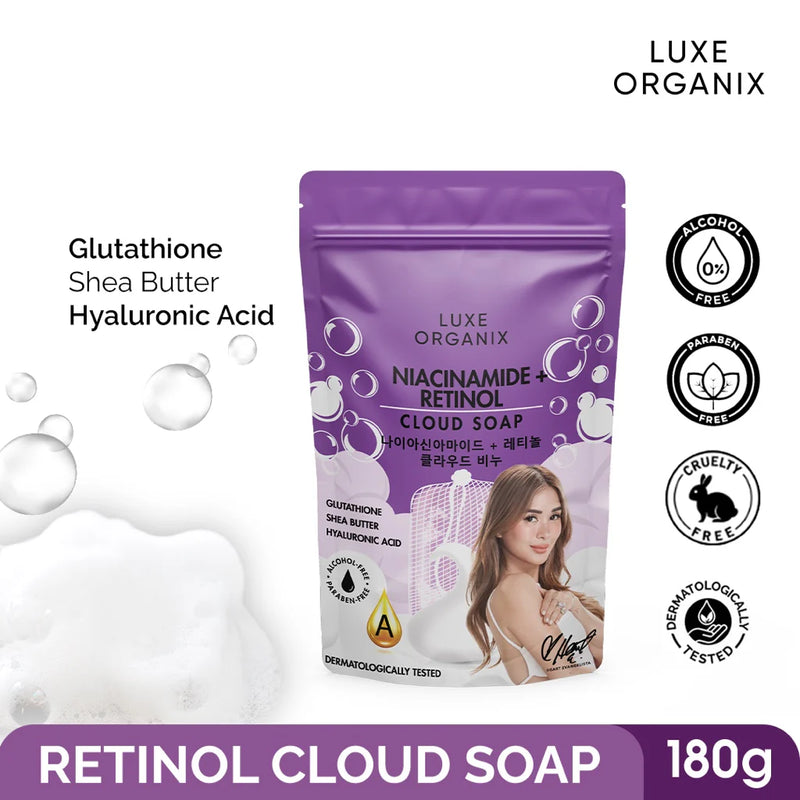 Luxe Organix Niacinamide + Retinol Cloud Soap