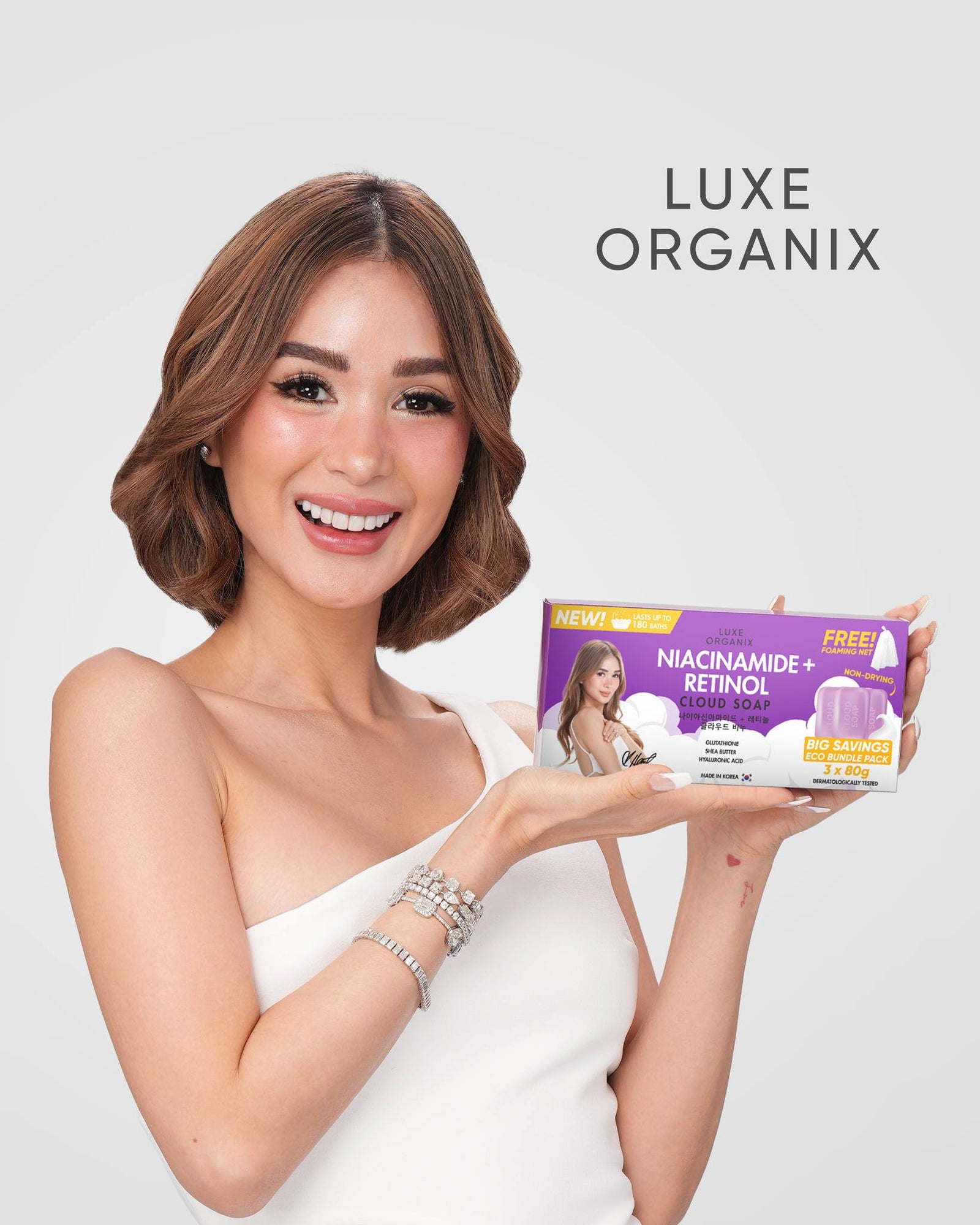 Luxe Organix Niacinamide + Retinol Cloud Soap | Soap