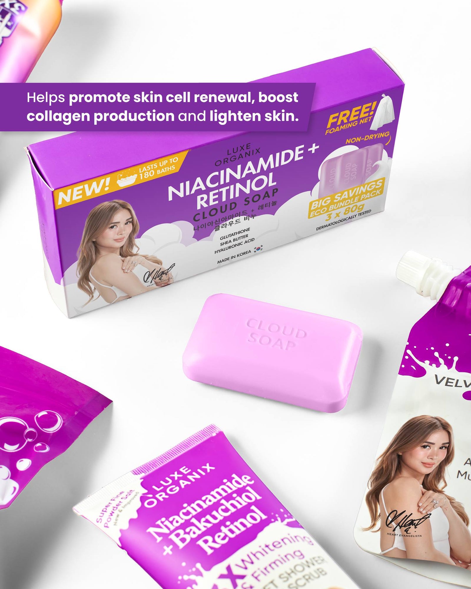 Luxe Organix Niacinamide + Retinol Cloud Soap | Soap