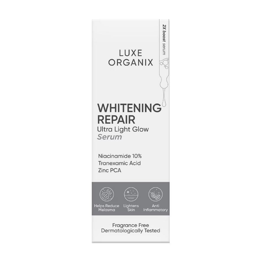 Luxe Organix Whitening Repair 3セット Luxe Organix ClinicalPRO Whitening Repair Ultra Light Glow Serum 30ml