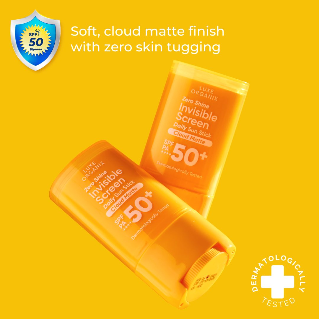 Luxe Organix Zero Shine Invisible Screen Daily Sun Stick 17g | Sunscreen