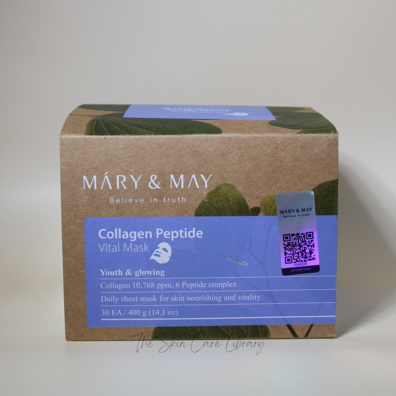 Mary & May Collagen Peptide Vital Mask Pack (30 Sheets)