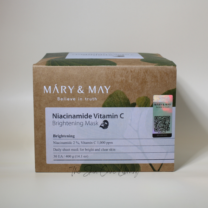 Mary & May Niacinamide Vitamin C Brightening Mask Pack (30 Sheets)