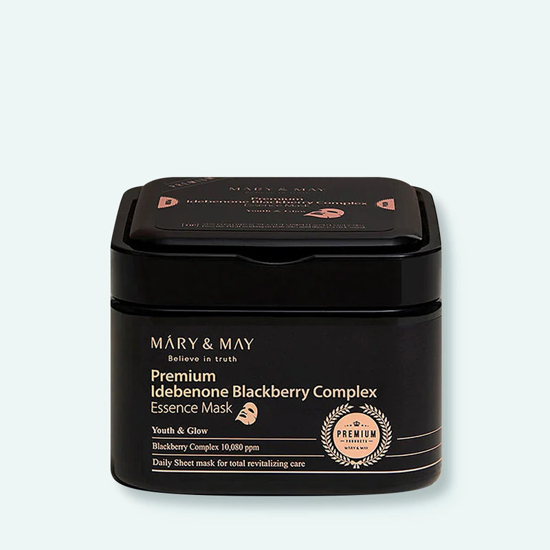 Mary & May Premium Idebenone Blackberry Complex Essence Mask (20 Sheets)