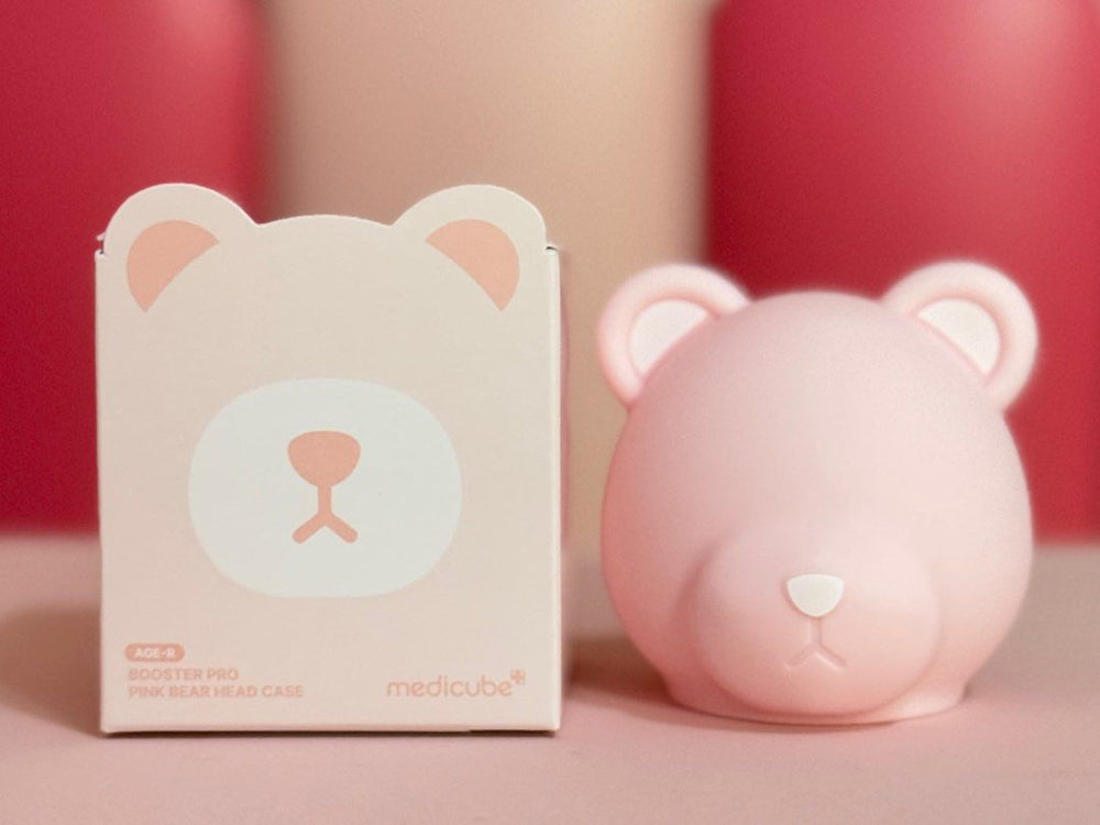 メディキューブ AGE-R BOOSTER PRO ピンク 熊ケース付き Medicube Age-R Booster Pro Pink Bear Head Case 1pc