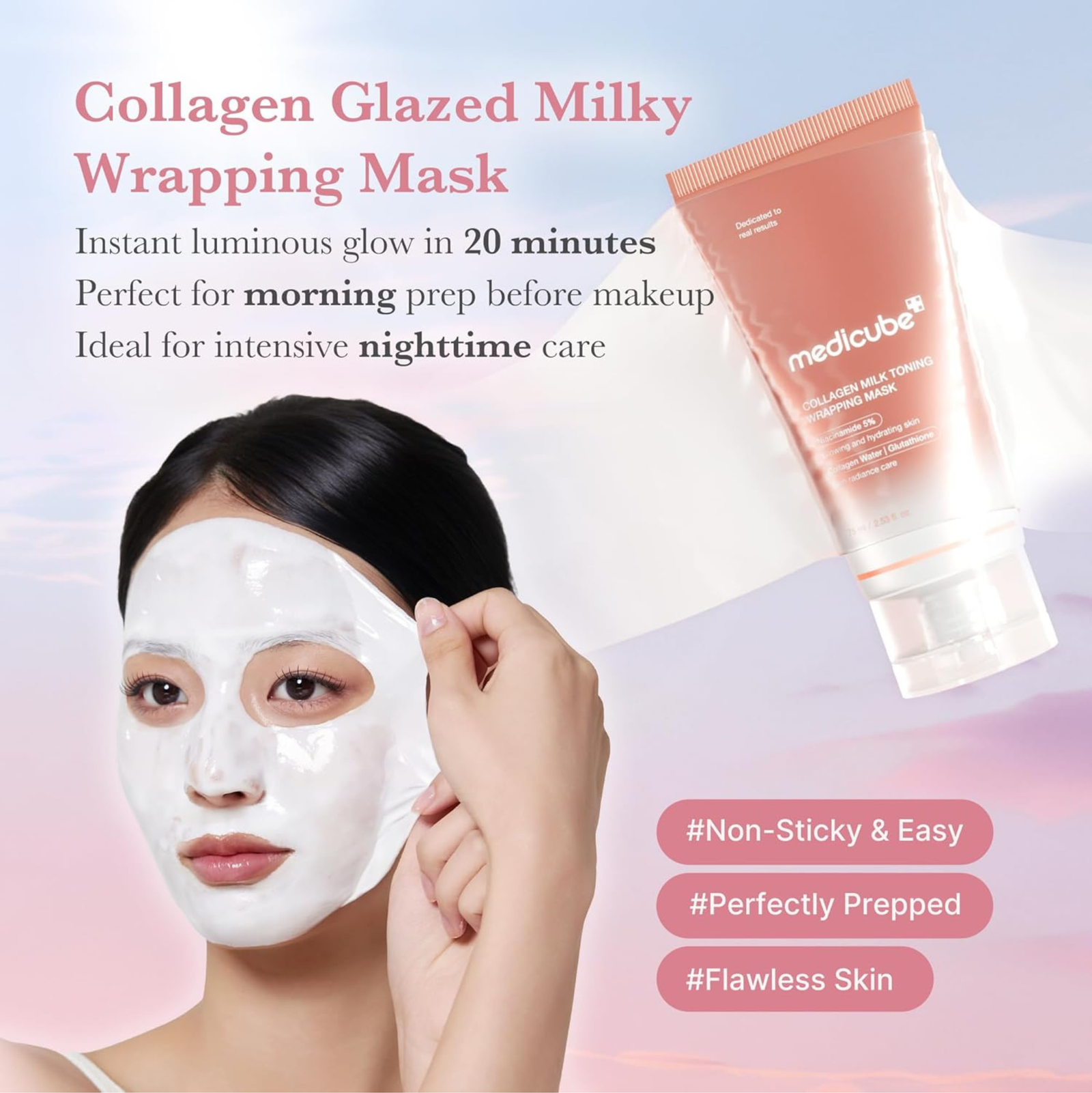 Medicube Collagen Milk Toning Wrapping Mask 75ml | Mask Medicube Collagen Milk Toning Wrapping Mask 75ml | Mask