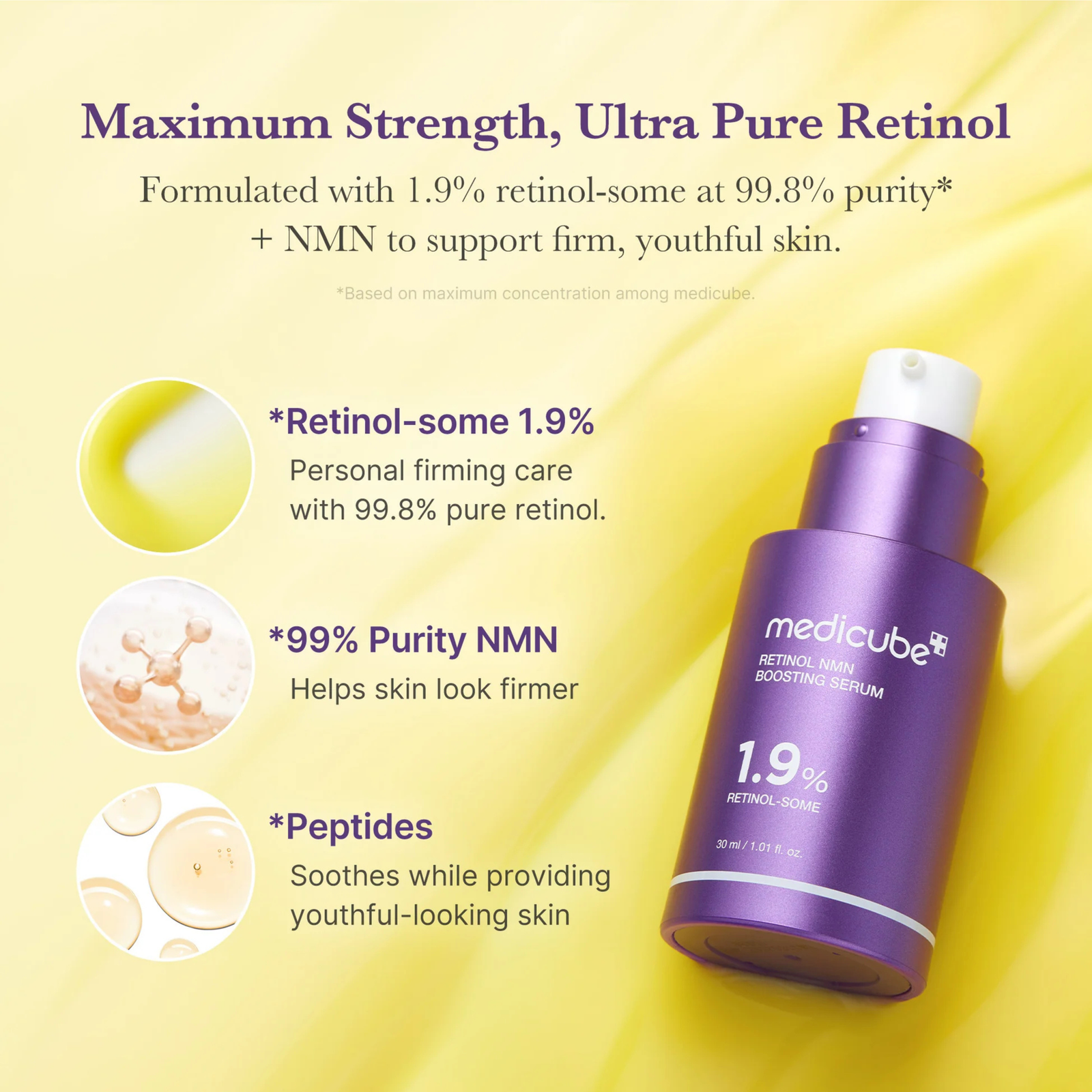 Medicube Retinol NMN Boosting Serum 30ml | Serum Medicube Retinol NMN Boosting Serum 30ml | Serum