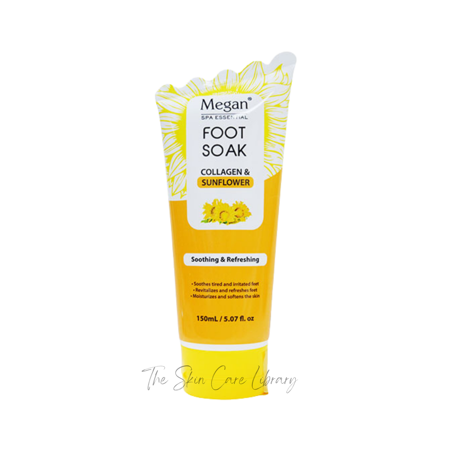 Megan Foot Soak Collagen & Sunflower 150ml | Foot Soak and Scrub Megan Foot Soak Collagen & Sunflower 150ml | Foot Soak and Scrub
