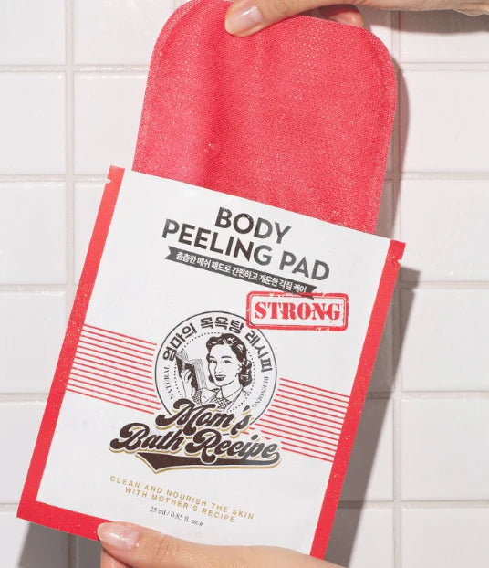 Mom's Bath Recipe Body Peeling Pad Strong