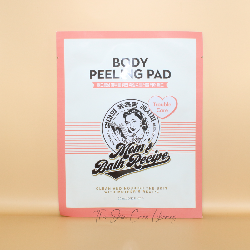 Mom's Bath Recipe Body Peeling Pad Trouble Care