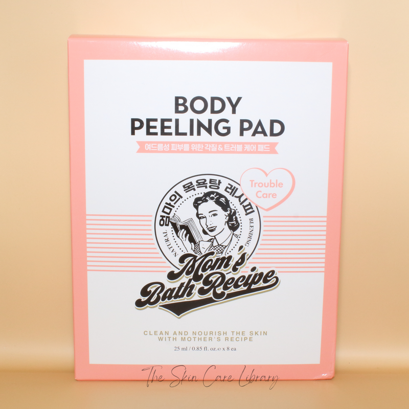 Mom's Bath Recipe Body Peeling Pad Trouble Care