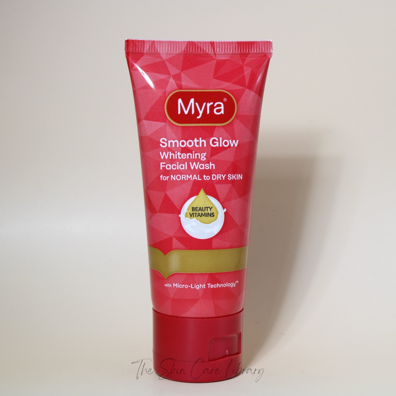 Myra Smooth Glow Whitening Facial Wash for Normal to Dry Skin 50ml