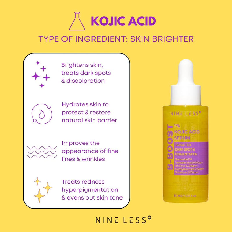 Nine Less B-Boost 1% Kojic Acid Serum 30ml