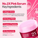 Numbuzin No. 2 Rose PDRN Collagen 2X Plumping Serum 30ml