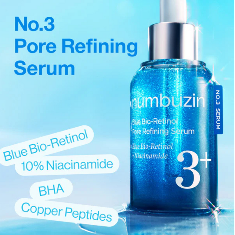 Numbuzin No. 3 Blue Bio-Retinol Pore Refining Serum 30ml