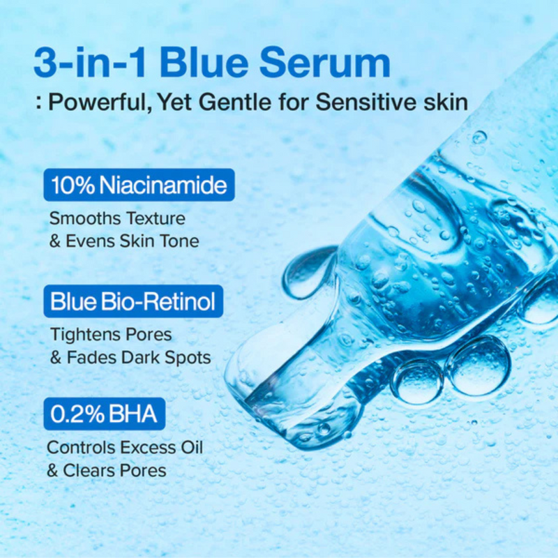 Numbuzin No. 3 Blue Bio-Retinol Pore Refining Serum 30ml