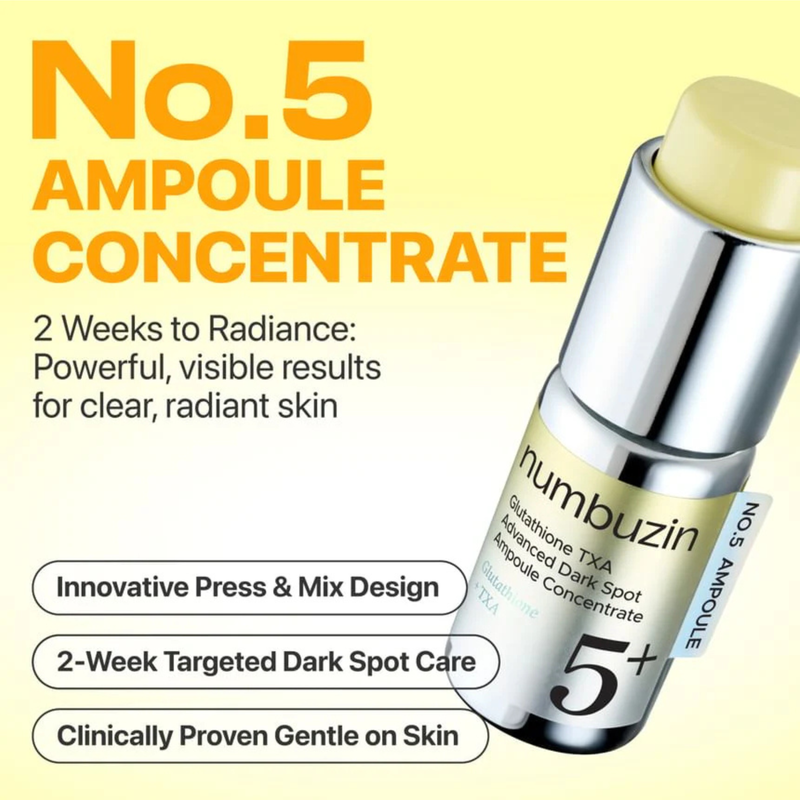 Numbuzin No. 5+ Glutathione TXA Advanced Dark Spot Ampoule Concentrate 10.7g