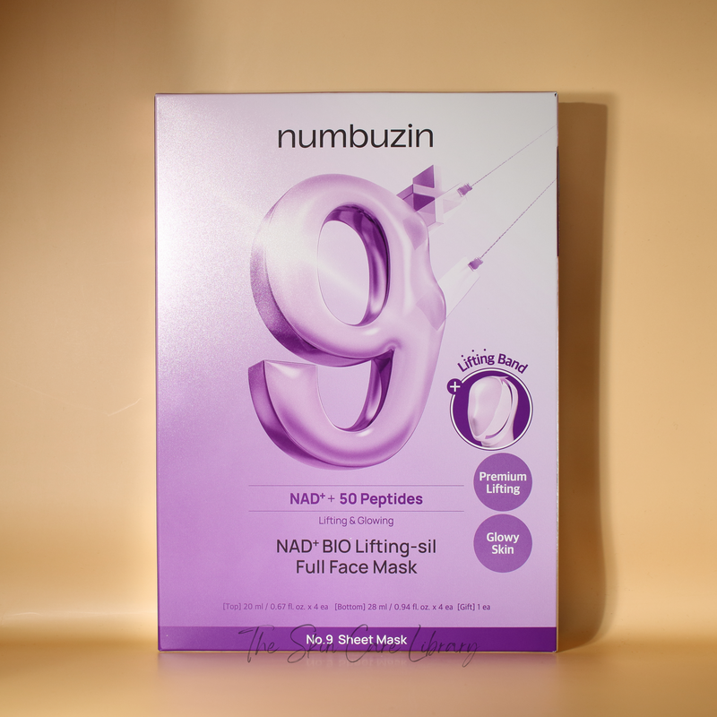 Numbuzin No. 9 NAD+Bio Lifting-sil Full Face Mask 1 Set