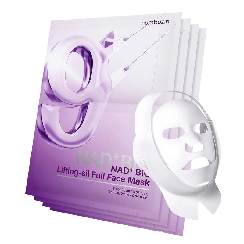 Numbuzin No. 9 NAD+Bio Lifting-sil Full Face Mask 1 Set | Sheet Mask Numbuzin No. 9 NAD+Bio Lifting-sil Full Face Mask 1 Set | Sheet Mask