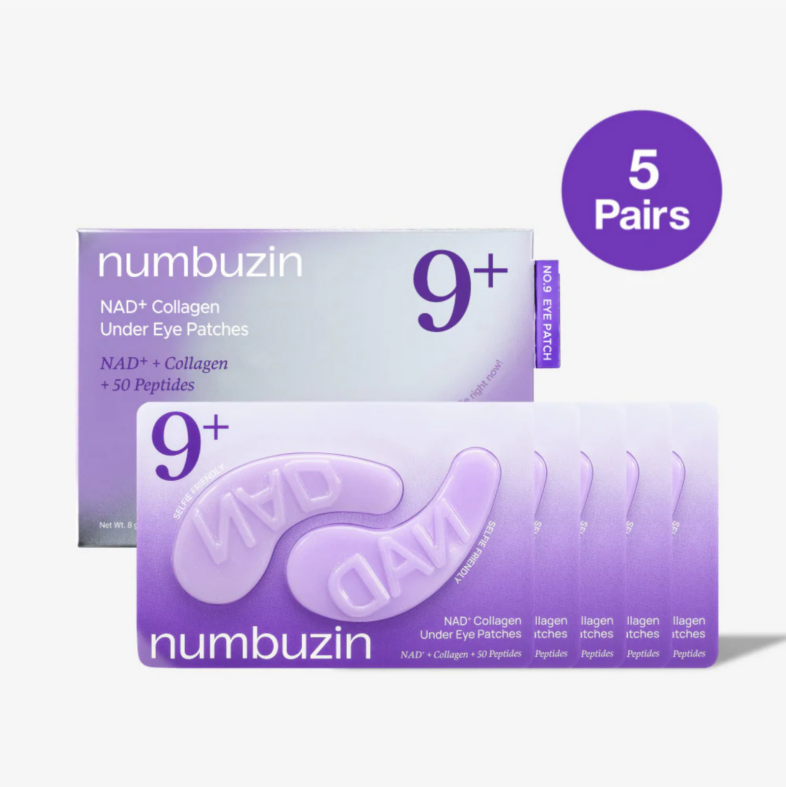 Numbuzin No. 9 NAD+ Collagen Under Eye Patches 5 Pairs | Eye Serums, Creams and Patches Numbuzin No. 9 NAD+ Collagen Under Eye Patches 5 Pairs | Eye Serums, Creams and Patches