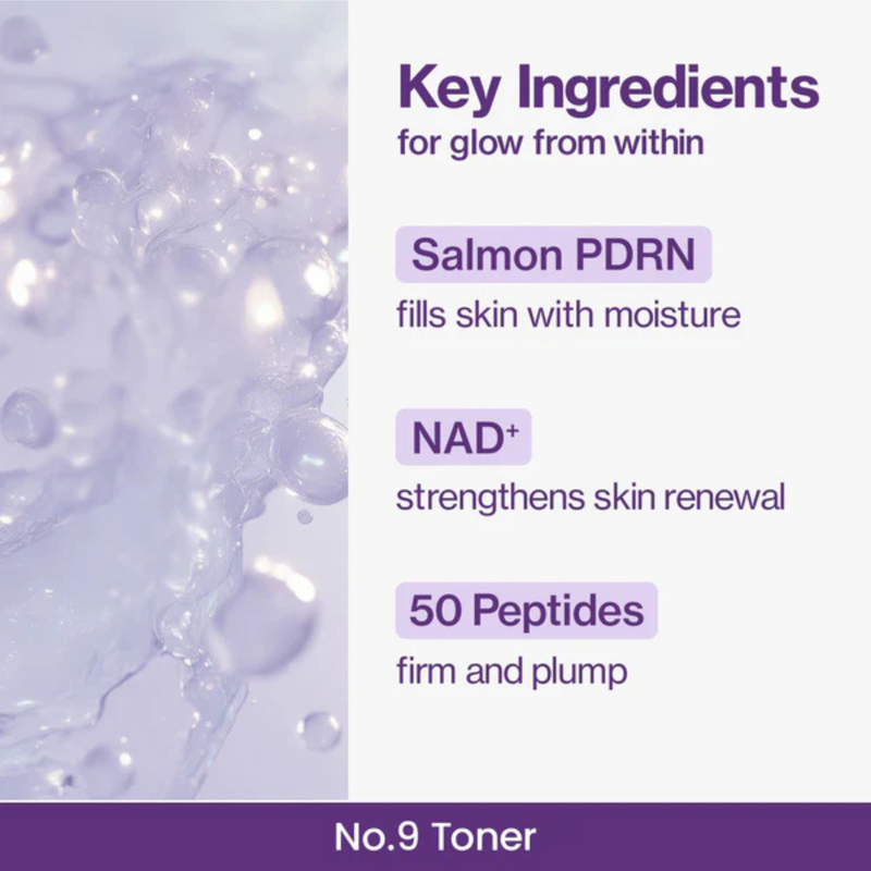 Numbuzin No. 9 NAD+ PDRN Glow Boosting Toner 150ml