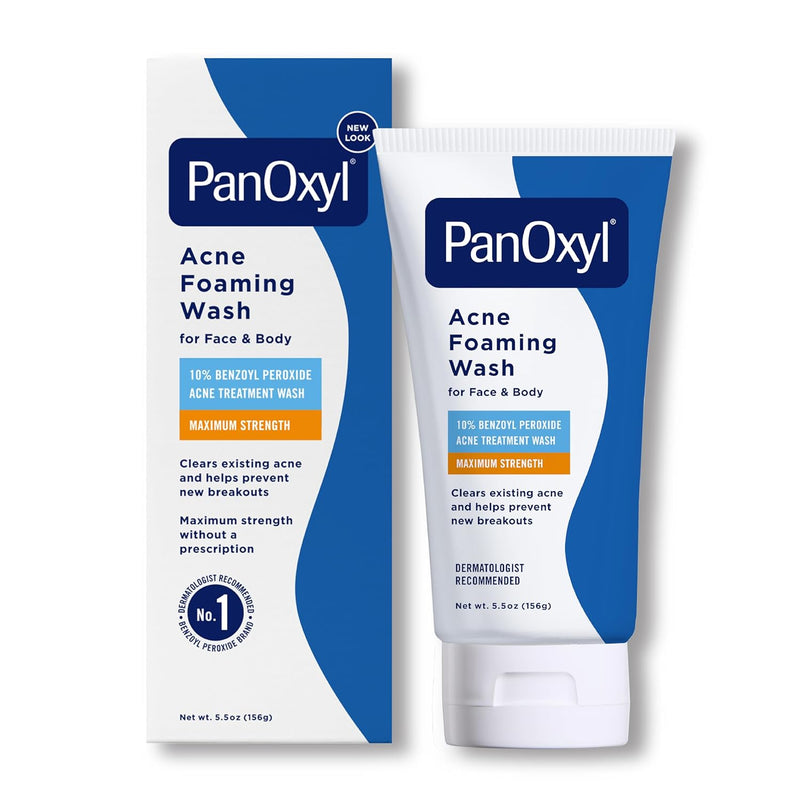 PanOxyl Acne Foaming Wash, Maximum Strength, 10% Benzoyl Peroxide