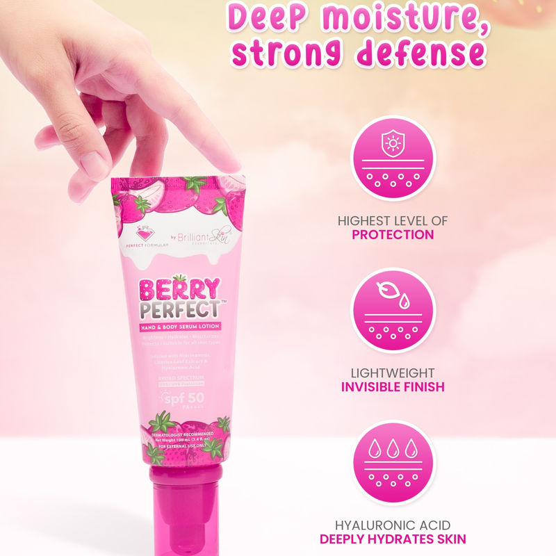 Perfect Formula Berry Perfect Hand & Body Serum Lotion SPF50 100ml