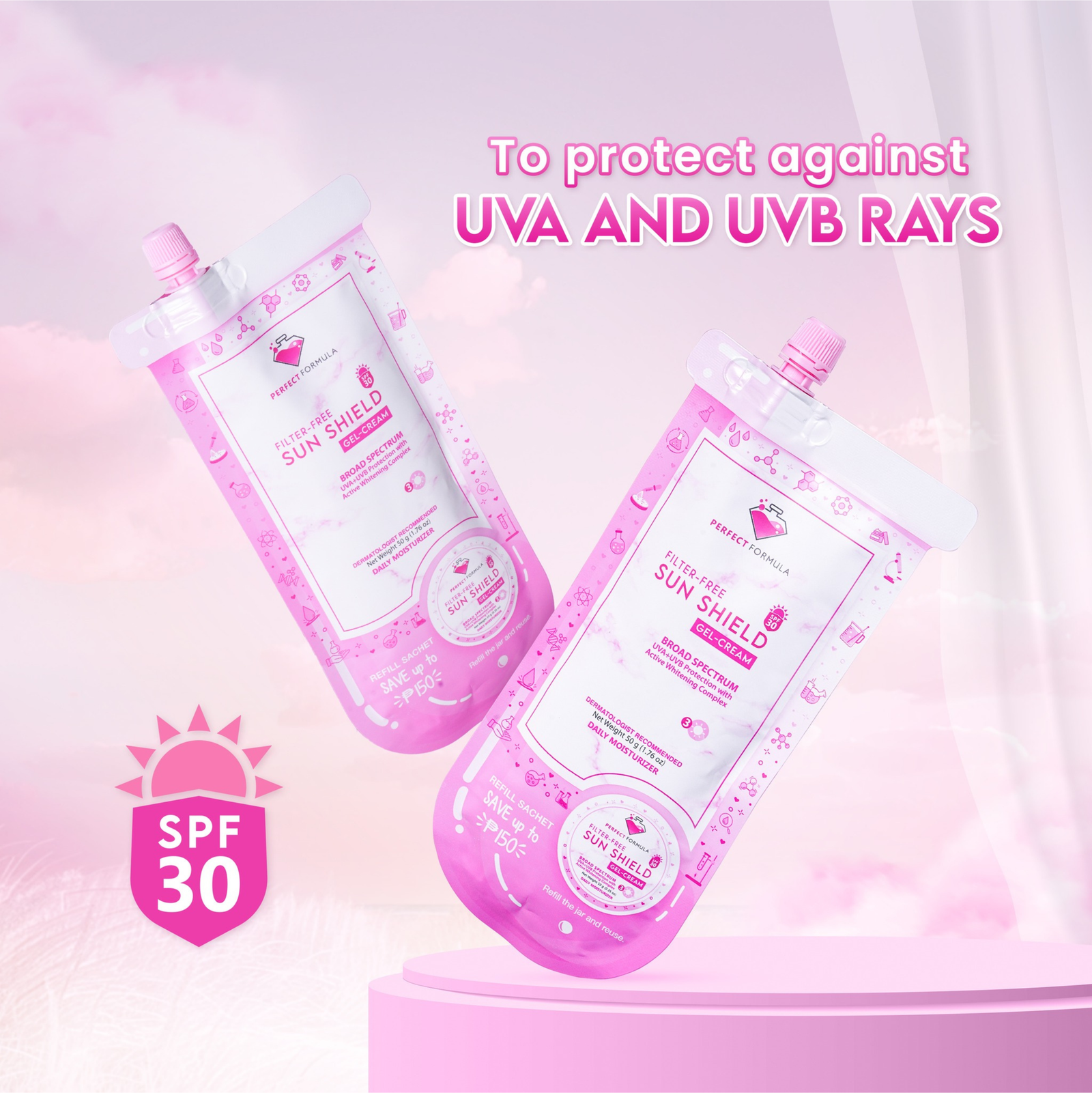 Perfect Formula Filter-Free Sun Shield Gel-Cream SPF30 50g | Sunscreen Perfect Formula Filter-Free Sun Shield Gel-Cream SPF30 50g | Sunscreen