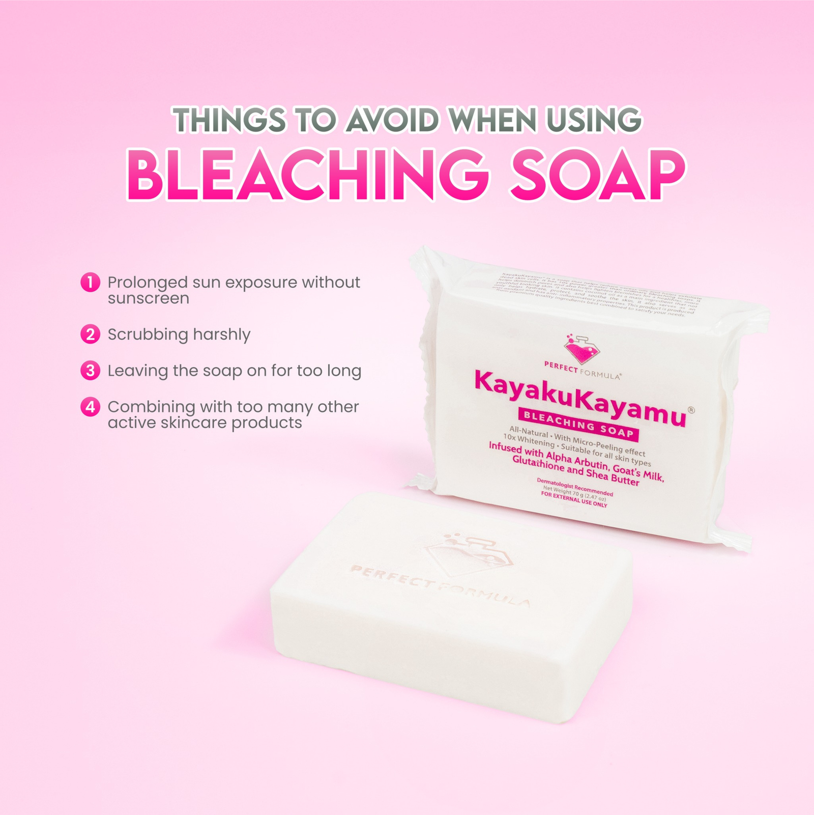 Perfect Formula KayakuKayamu Bleaching Soap 70g | Soap Perfect Formula KayakuKayamu Bleaching Soap 70g | Soap