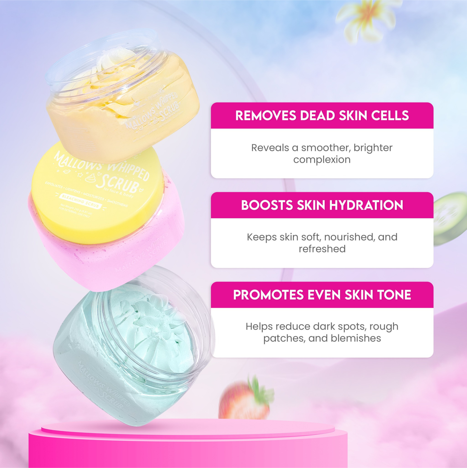 Perfect Formula Mallows Whipped Scrub for Face & Body 250g | Body Scrub Perfect Formula Mallows Whipped Scrub for Face & Body 250g | Body Scrub