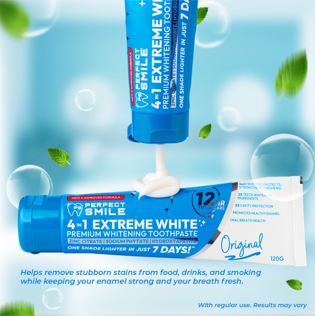 Toothpaste Perfect Perfect Smile 4in1 Extreme White Premium Whitening Toothpaste Original
