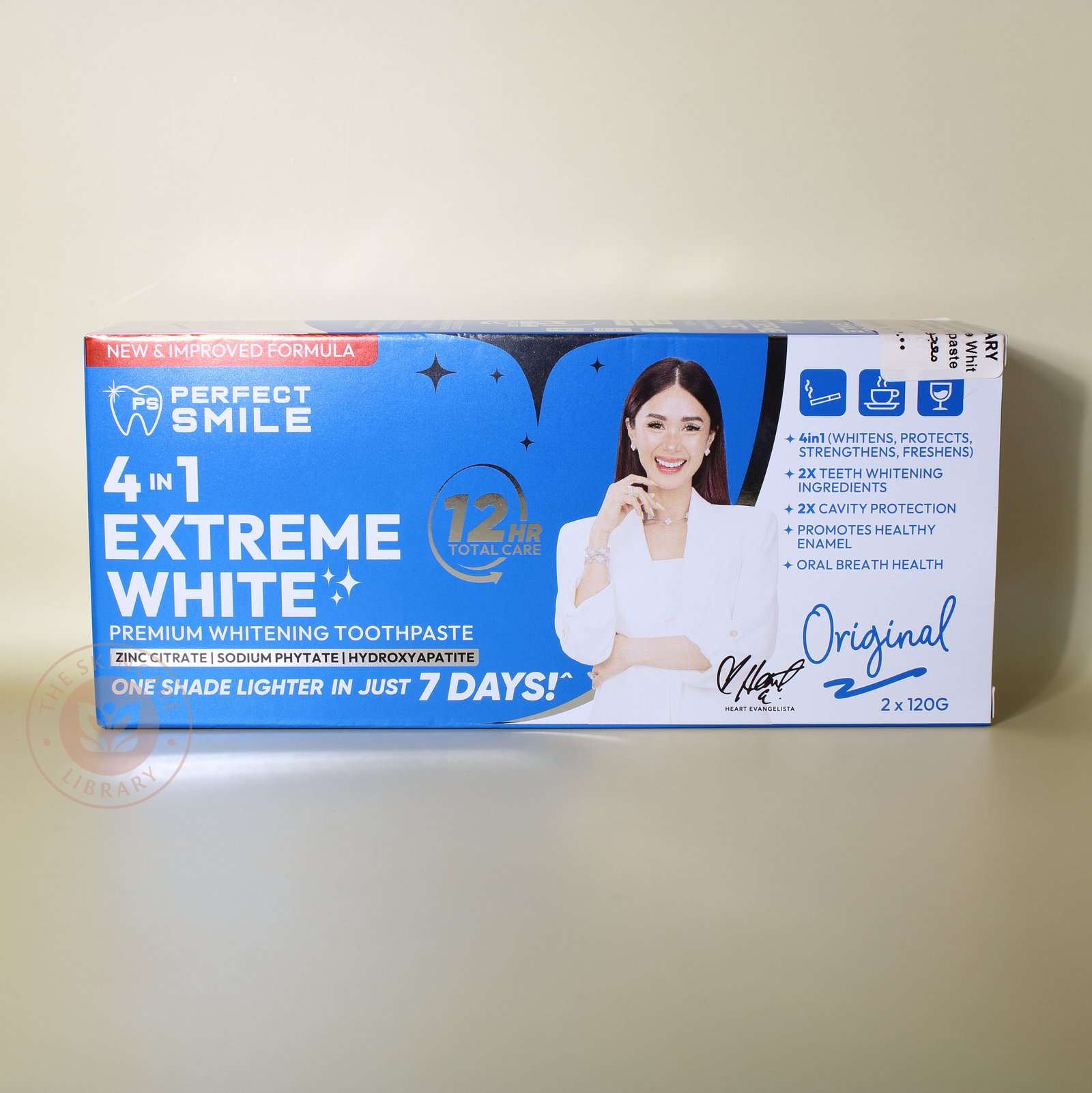 Perfect Smile 4in1 Extreme White Premium Whitening Toothpaste Original 120g x 2 Tubes | Toothpaste