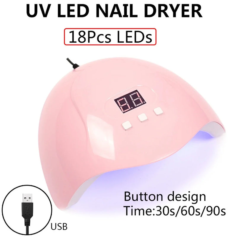 Professional Gel Polish LED Nail Dryer Lamp 1pc