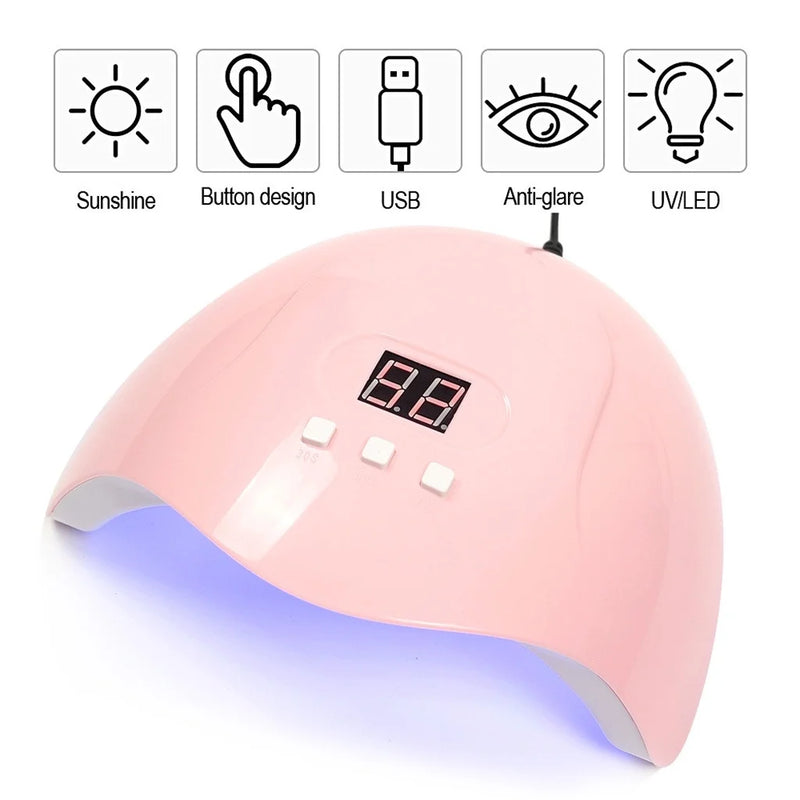 Professional Gel Polish LED Nail Dryer Lamp 1pc