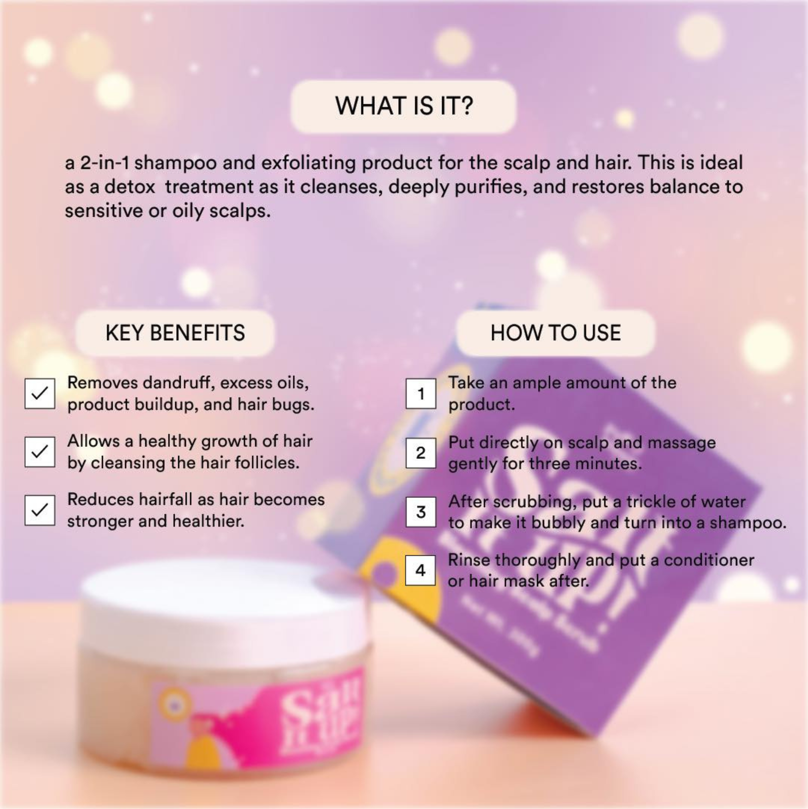 Puff & Bloom Salt It Up! Blooming Scalp Scrub 300g | Scalp Scrub Puff & Bloom Salt It Up! Blooming Scalp Scrub 300g | Scalp Scrub
