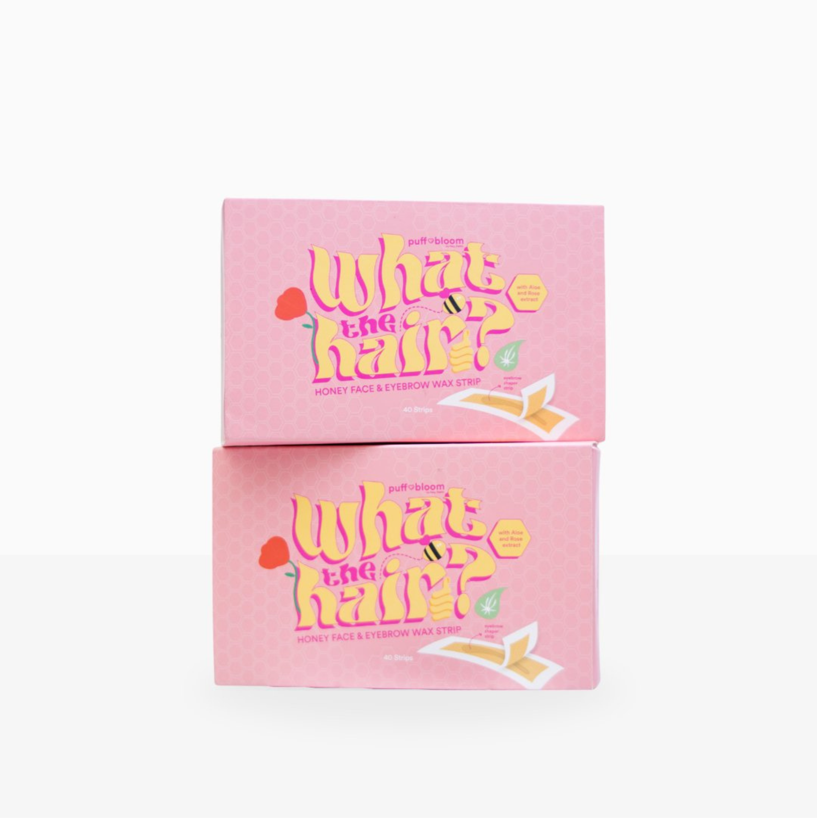 Puff & Bloom What The Hair? Honey Face & Eyebrow Wax Strip 40 Strips | Wax Strips Puff & Bloom What The Hair? Honey Face & Eyebrow Wax Strip 40 Strips | Wax Strips