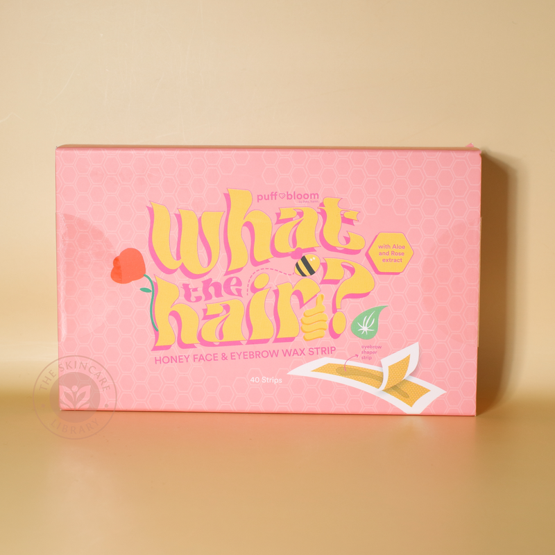 Puff & Bloom What The Hair? Honey Face & Eyebrow Wax Strip 40 Strips
