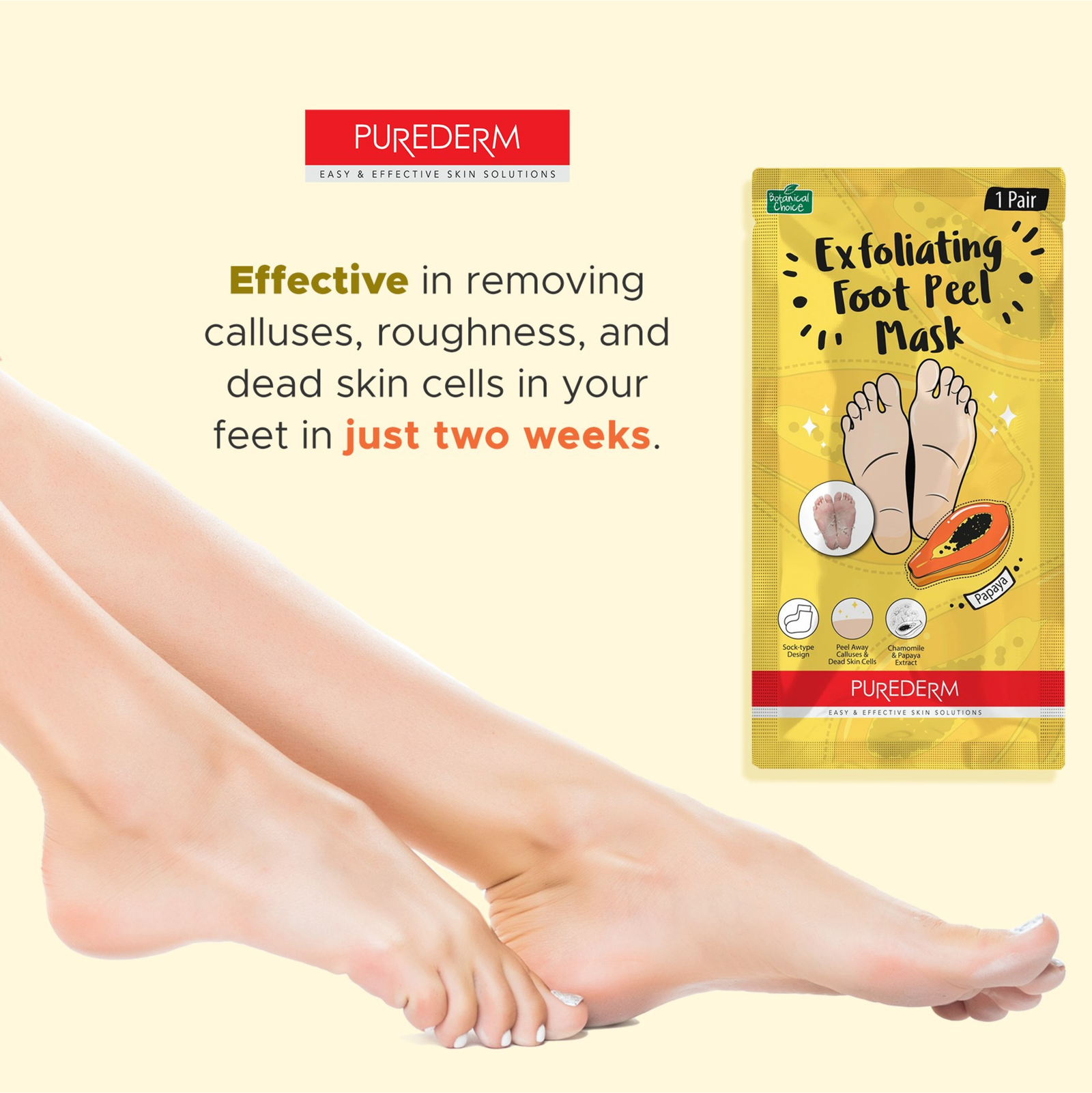 Purederm Exfoliating Foot Peel Mask 1 Pair | Foot Mask Purederm Exfoliating Foot Peel Mask 1 Pair | Foot Mask