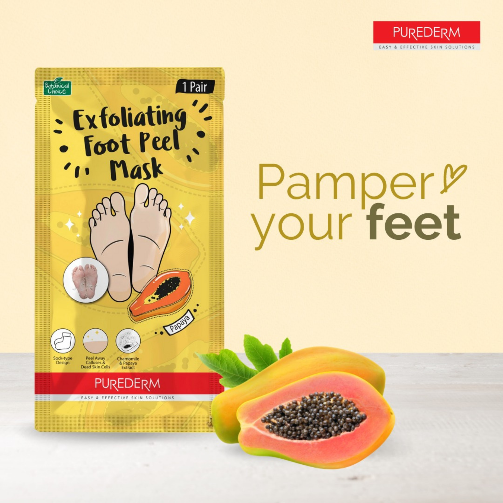Purederm Exfoliating Foot Peel Mask 1 Pair | Foot Mask Purederm Exfoliating Foot Peel Mask 1 Pair | Foot Mask