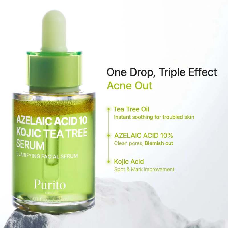 Purito Seoul Azelaic Acid 10 Kojic Tea Tree Serum 30ml