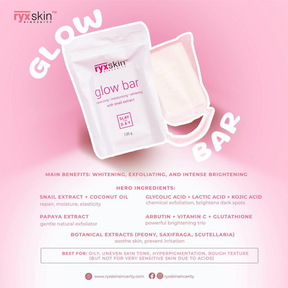 ryx skin glutathione RyxSkin Glow Boost Milky Wash For Face and Body 100ml – My Care Kits main image 1
