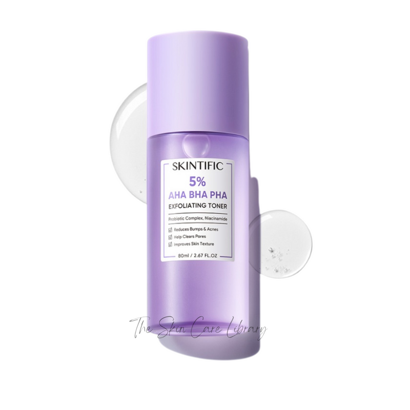 Skintific 5% AHA BHA PHA Exfoliating Toner 80ml