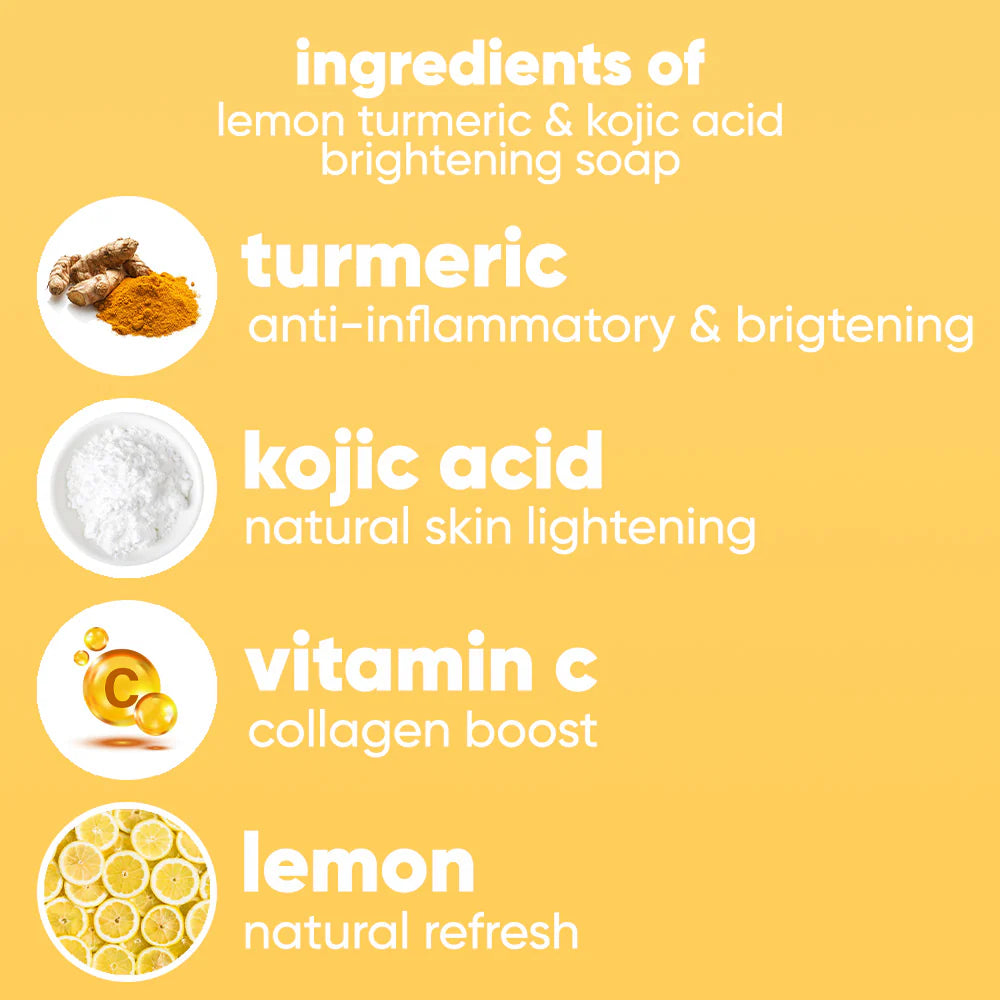 Scentric Glow Lemon Turmeric & Kojic Acid Brightening Soap 100g | Soap Scentric Glow Lemon Turmeric & Kojic Acid Brightening Soap 100g | Soap