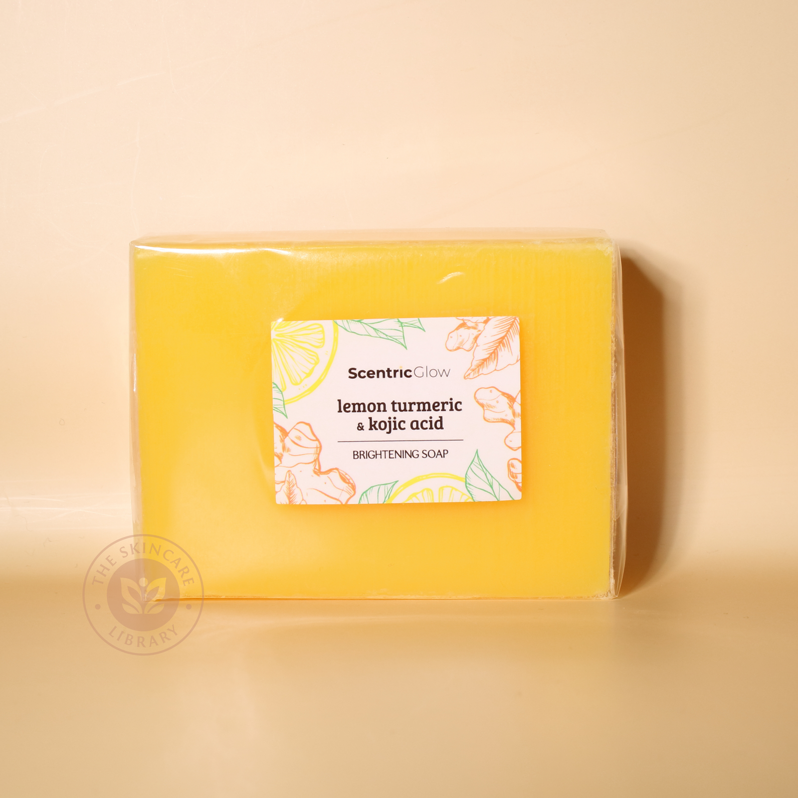 Scentric Glow Lemon Turmeric & Kojic Acid Brightening Soap 100g | Soap